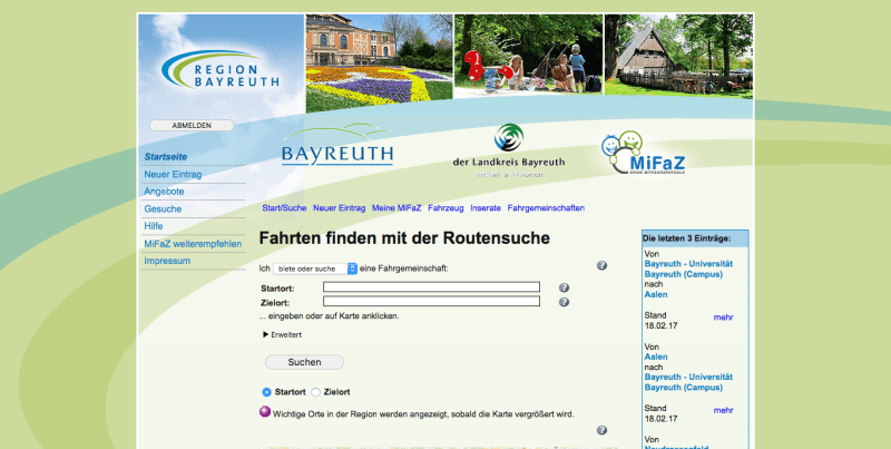 MiFaZ der Region Bayreuth